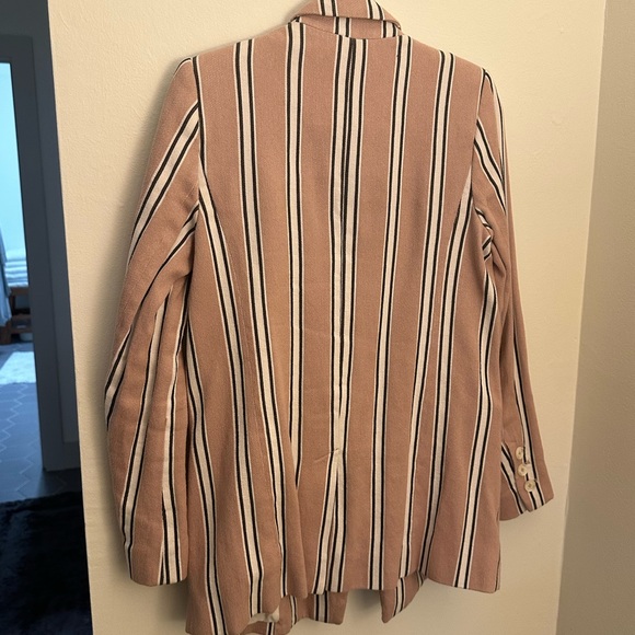 Free People Uptown Girl Striped Oversized Blazer XS - Picture 8 of 9